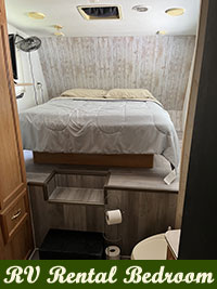 RV Rental Bedroom